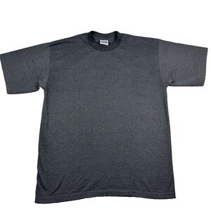 VTG Mens Pro Club T Shirt Gray Crew Blank Tee Heavyweight Made in USA Sz XL